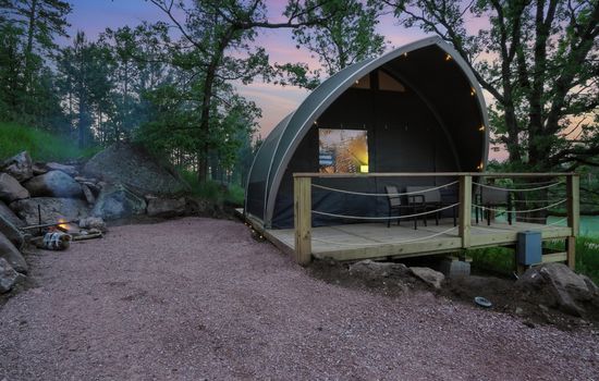 Winter Forest Glamping in the Black Hills