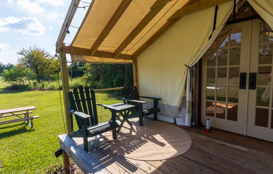 Relax with your coffee on the deck.