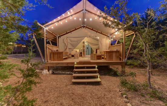 Lit up so pretty at night