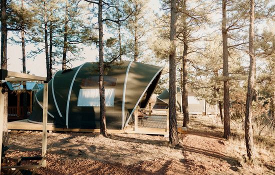 Mountain Yurt | Queen Bed + Bunks • Winter Stay