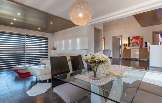 Modernes Apartment mit Gartennutzung, einer groß