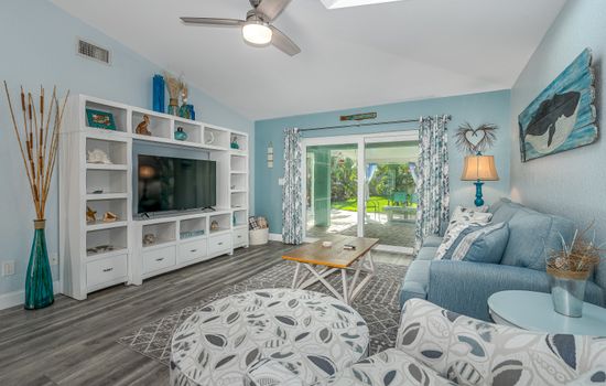 Living Room with 55" Smart TV