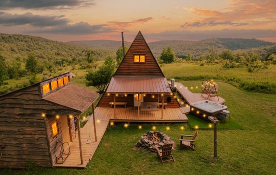 25-Acre Private Retreat w/ UTV, Hot Tub, Fire Pit, Trails & Stunning Views
