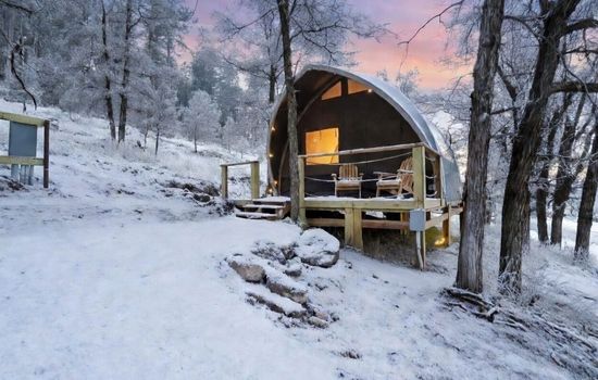 Winter Forest Glamping in the Black Hills