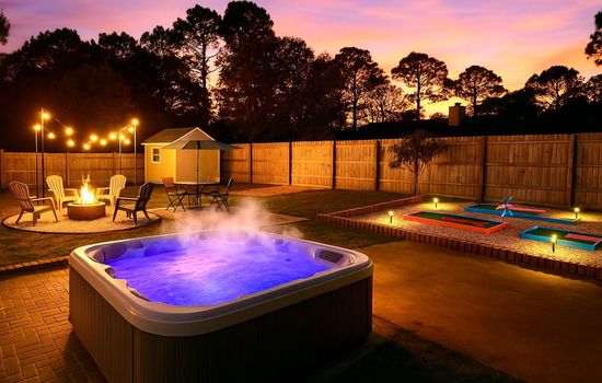 *MiniGolf-Hot Tub-Firepit-Games*