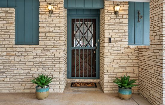 Original Stone w/ Iron Security Door