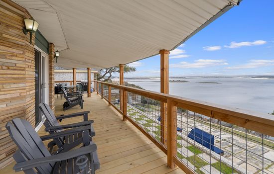 Newly Built Oversized Deck Overlooking the Water
