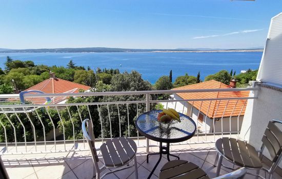 Wohnung mit Meerblick, 100m vom Strand entfernt