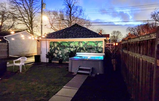 Relaxing backyard