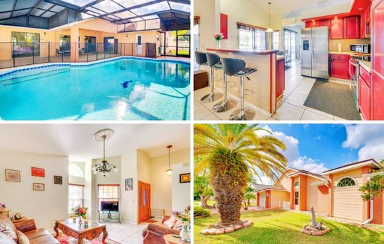 Furnished Lanai + Lake View: Quiet Home in Orlando