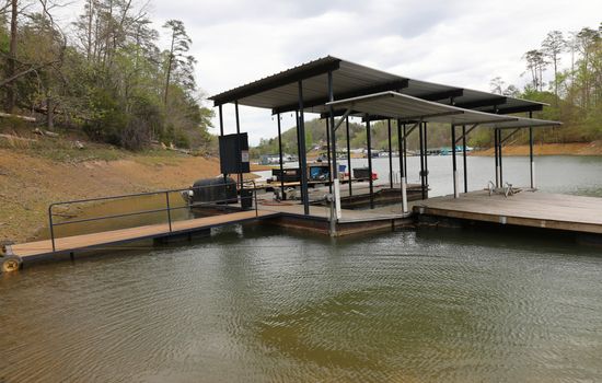 Single covered dock with swim platform.JPG