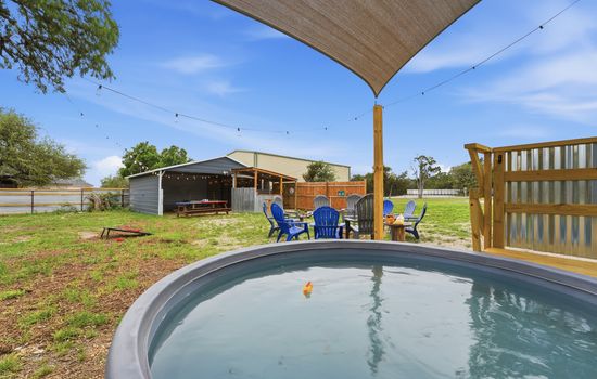 Heated & chilled cowboy pool — hot tub vibes or cold plunge, your choice