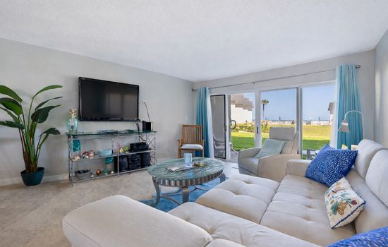 Ocean View 2BR Ground Floor Condo NSB Surfside 