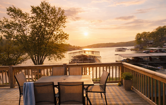 Beautiful views from the deck