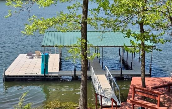 Large swim platform and a boat slip for your boat or boat rental (one slip will have owner's boat). 