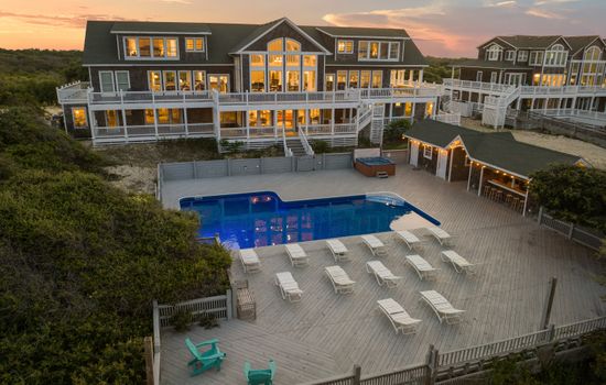 Sunset at Hemingway & Mark Twain — Golden Hour on the Outer Banks | Event-Ready Estate | Corolla 4x4, OBX