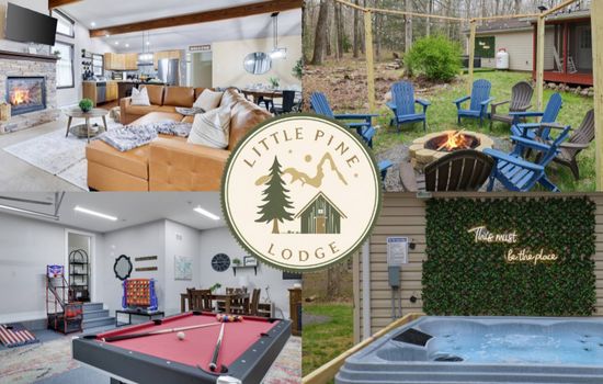 Little Pine Lodge | Hot Tub • Fire Pit • Game Room
