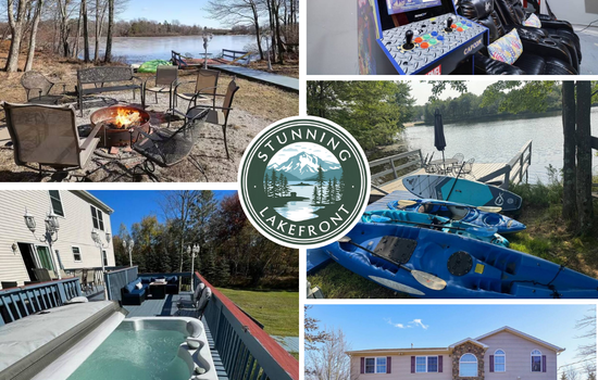 Private lake, GYM Deck,firepit,Game room, Hot tub
