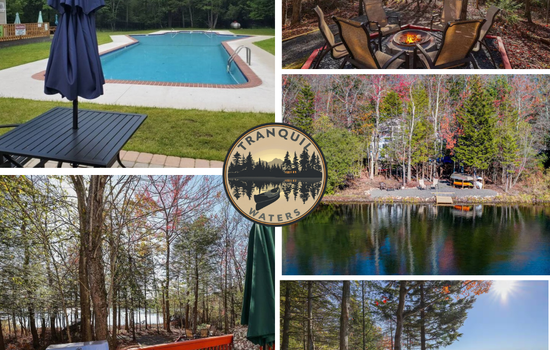 Backyard lake-Boat– Kayaks • Firepit • Game room pool access