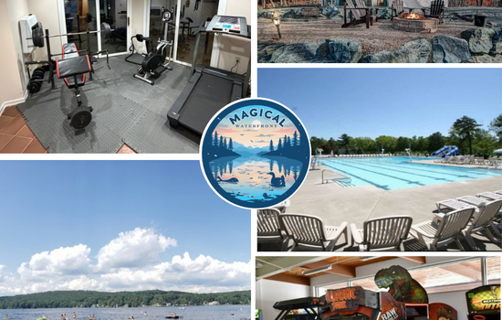 Private  Lake, beach, game, room and GYM