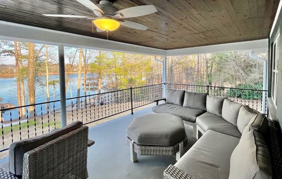 Covered large deck