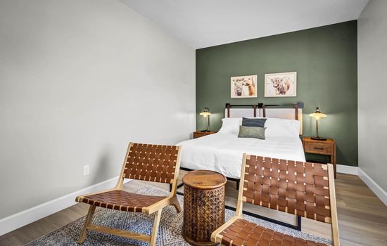 Inviting and cozy bedroom, designed for your comfort and relaxation.