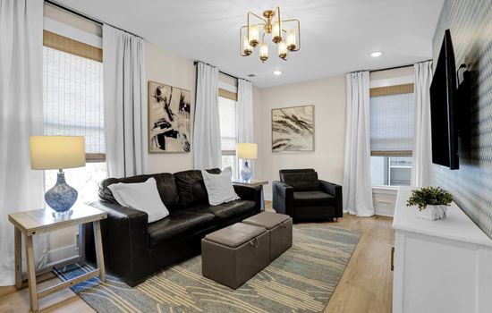 Relax here—you’ve earned it. Bonus: the couches turn into beds! One single and one queen, more space for everyone