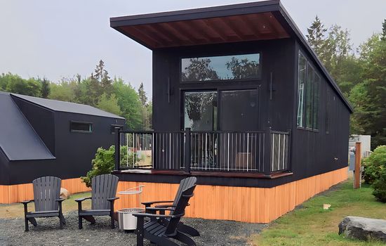 Start your mornings on the private deck with a fresh cup of coffee and ocean air. In the evenings, unwind by the smokeless firepit as the forest quiets and the stars come out.
