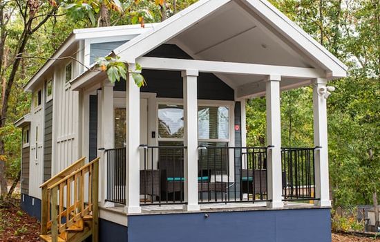 Covered front porch.