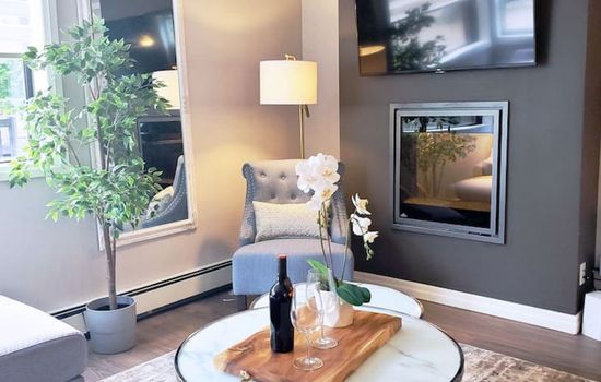 A cozy retreat after a day exploring Wortley Village. Kick back and relax by the warm glow of the fireplace.