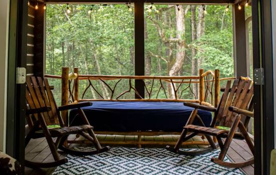 Evenings are perfect for a nap on the porch or even sleep outside for a glamping experience.