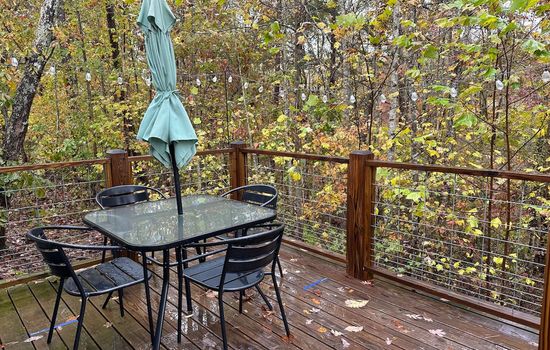 Enjoy morning coffee surrounded by fresh air and nature.