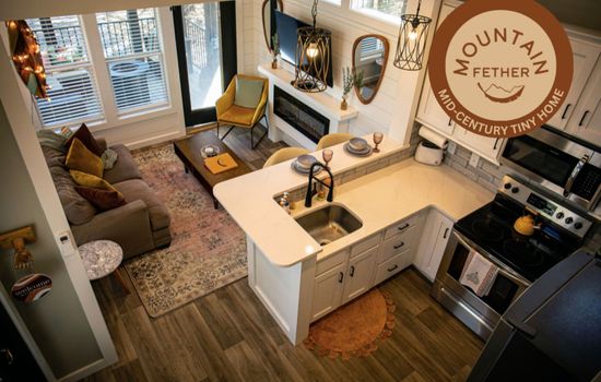 Mid-Century Modern Cabin - Mountain Fether