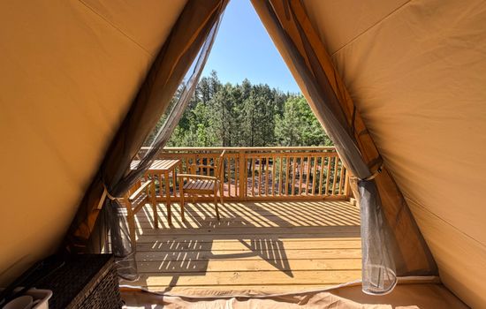Cozy Woodland Glamping Tent with Private Deck
