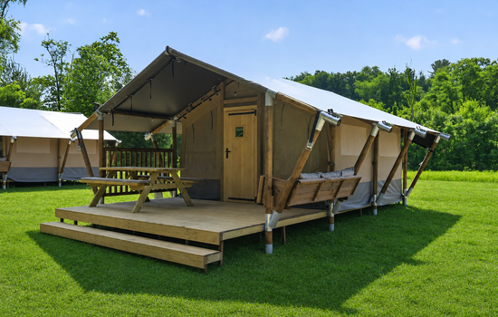 Glamping in Blacksburg on the New River