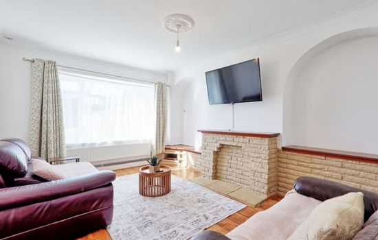 Living room with Smart TV