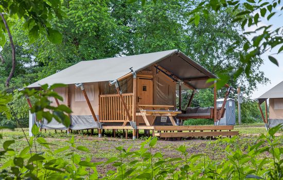 Riverfront Safari Tent Near Virginia Tech