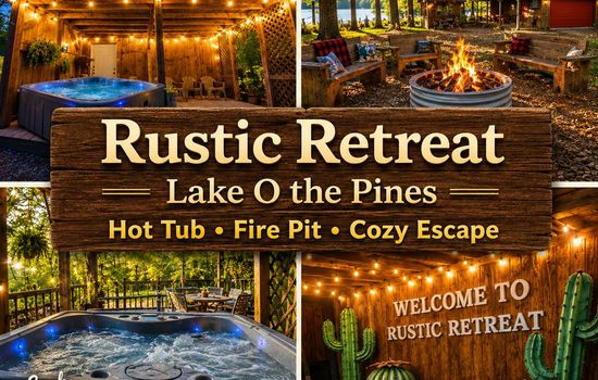 Welcome to The Rustic Retreat - Near Lake O the Pines - Avinger, Tx