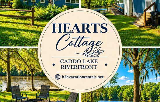 Welcome to Hearts Cottage - Waterfront - Riverfront - Caddo Lake - Karnack, Tx