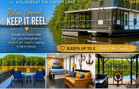 Welcome to KEEPIN' IT REEL houseboat on Caddo Lake in Uncertain / Karnack, Texas