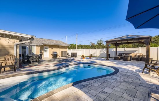 Private pool paradise, unwind by the water or under the shaded pergola in your own backyard retreat.