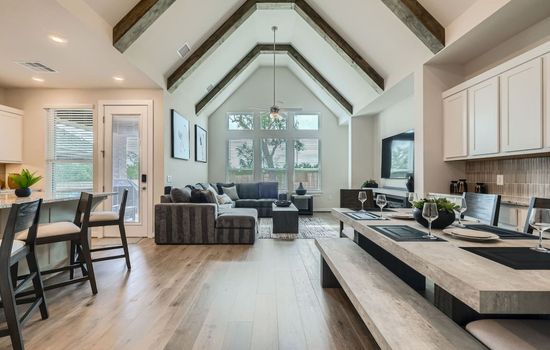 Open concept living space.