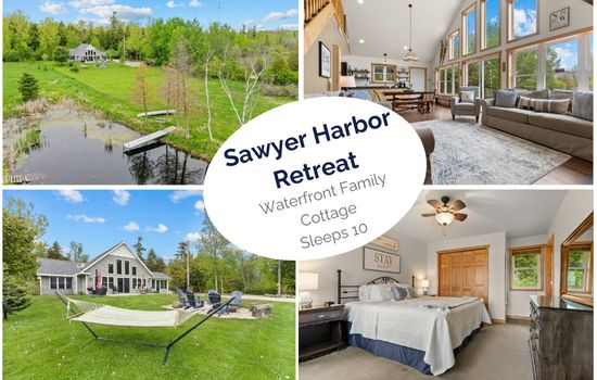 Sawyer Harbor Retreat. A waterfront family cottage in Door County that sleeps 10.