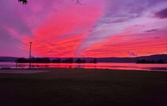 Beautiful evening view of Lake Guntersville
